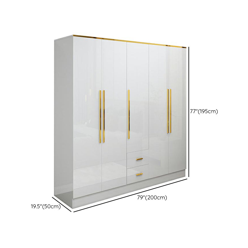 Wardrobe European Modern Simple Net Red Light Luxury Small Family Bedroom