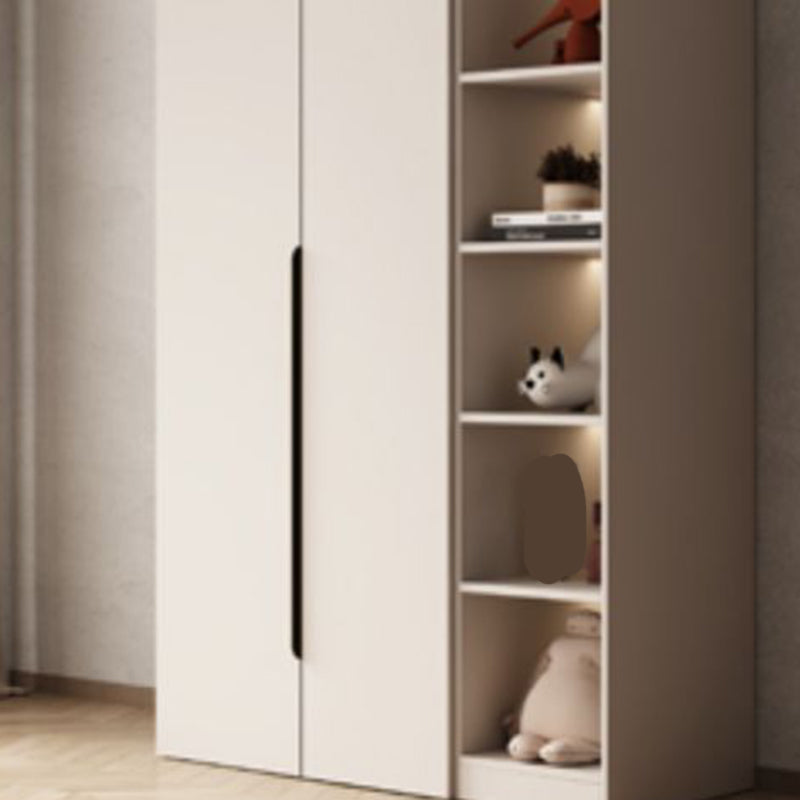 Modern Style Bedroom Wardrobe Cabinet Wooden Storage Cabinet with Garment Rod
