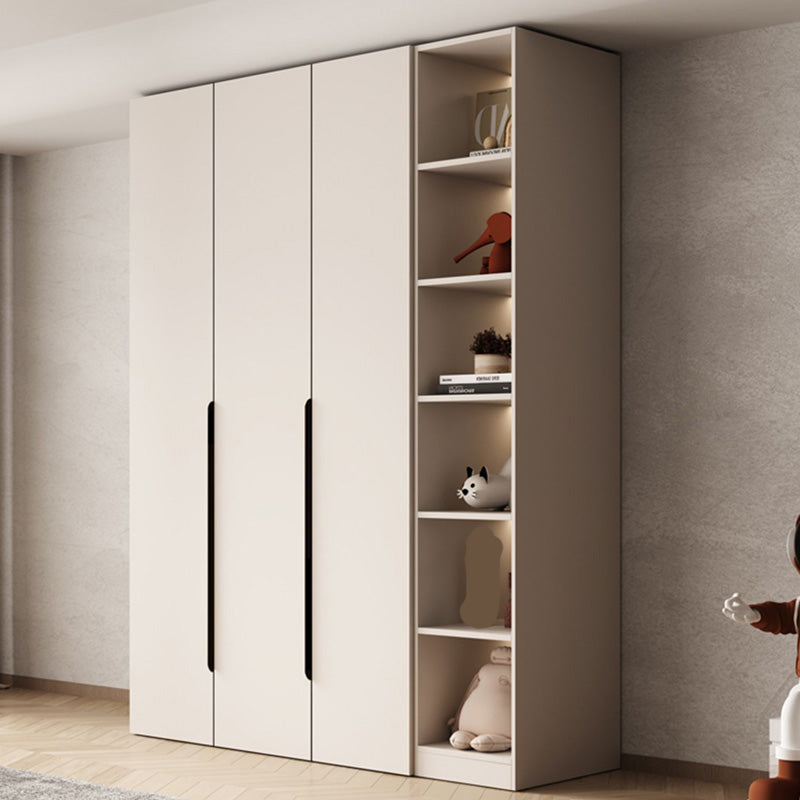 Modern Style Bedroom Wardrobe Cabinet Wooden Storage Cabinet with Garment Rod