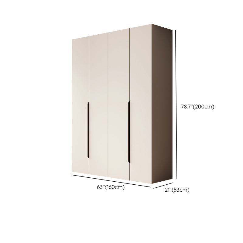 Modern Style Bedroom Wardrobe Cabinet Wooden Storage Cabinet with Garment Rod