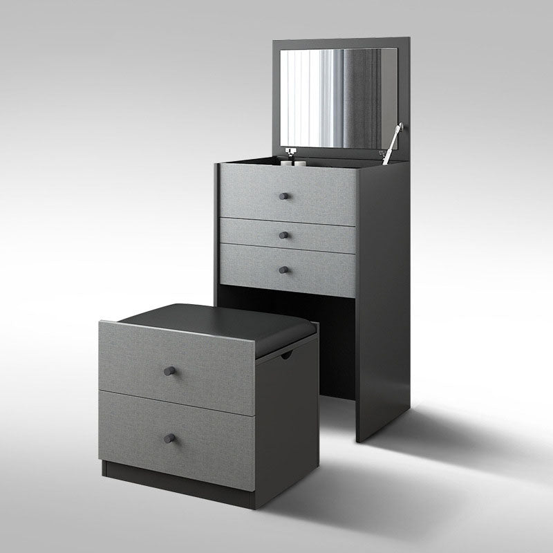 Make-up Vanity with 5 Storage Drawers 15.74" Wide  Wooden Dresser
