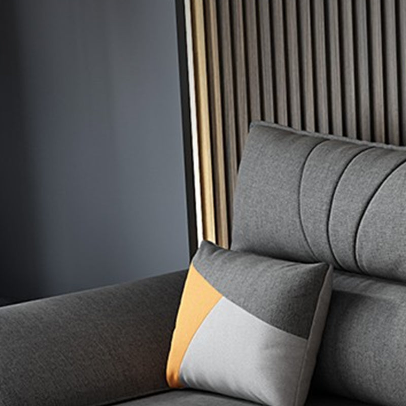 Contemporary Stationary Fabric Living Room Pillow Top Arm Cushions Seating