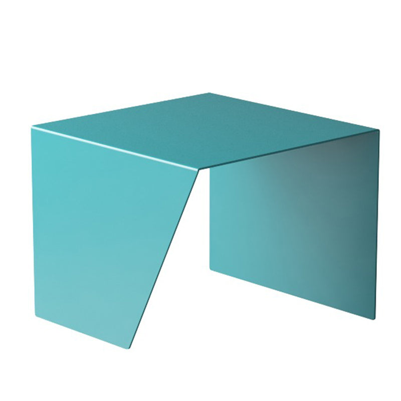 Mid-Century Sled Corner Table Metal Square Sofa Side End Table