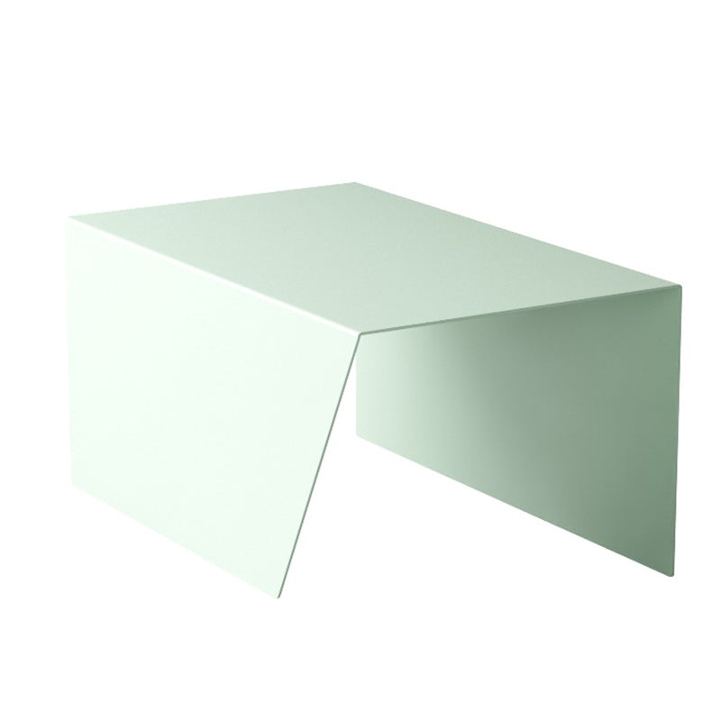 Mid-Century Sled Corner Table Metal Square Sofa Side End Table