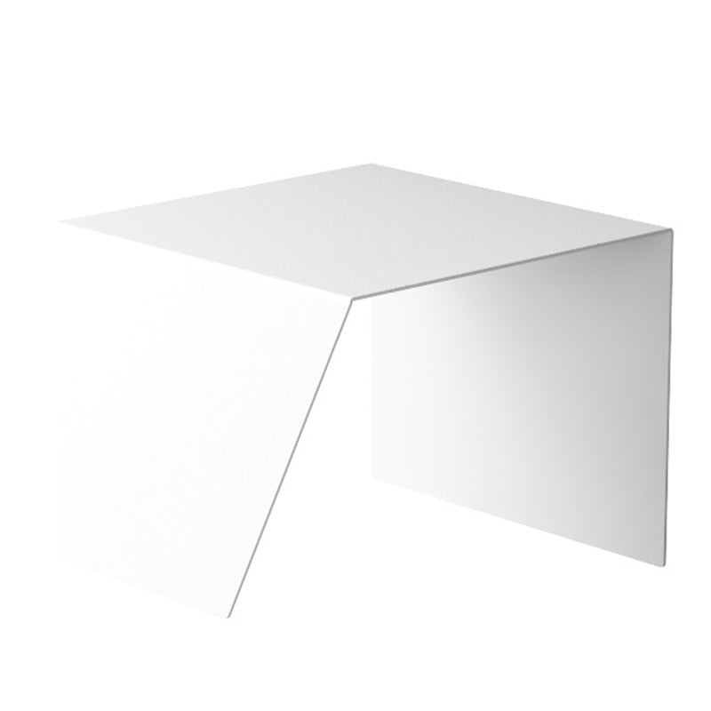 Mid-Century Sled Corner Table Metal Square Sofa Side End Table