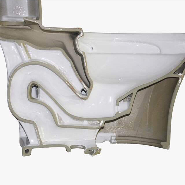 Modern Elongated Toilet Bowl Siphon Jet Flush Toilet with Seat for Bathroom