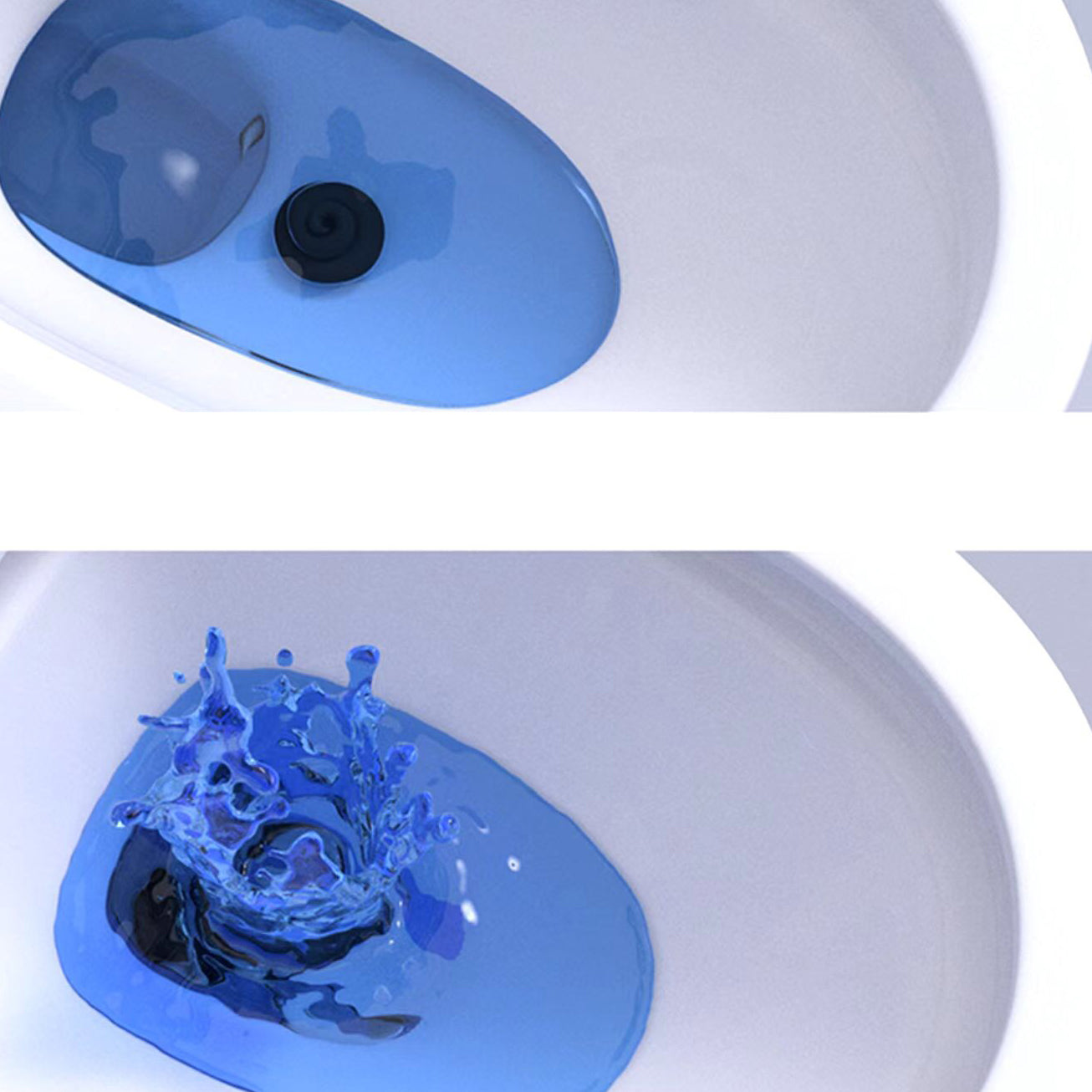 Modern Skirted Flush Toilet Ceramic Elong Floor Mount One-Piece Toilet