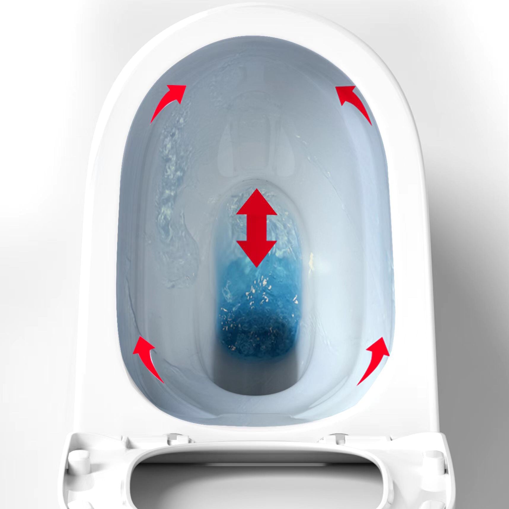 Modern Skirted Flush Toilet Ceramic Elong Floor Mount One-Piece Toilet