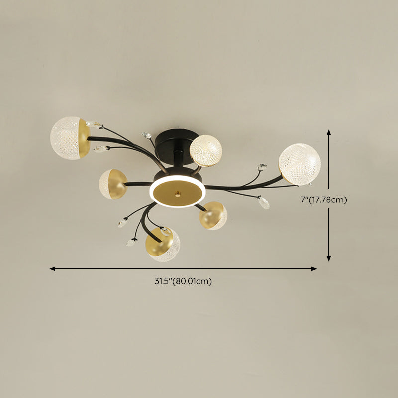 Branch Shape Flush Mount Ceiling Light Modern Fixture Flush Mount Lamp for Dining Room