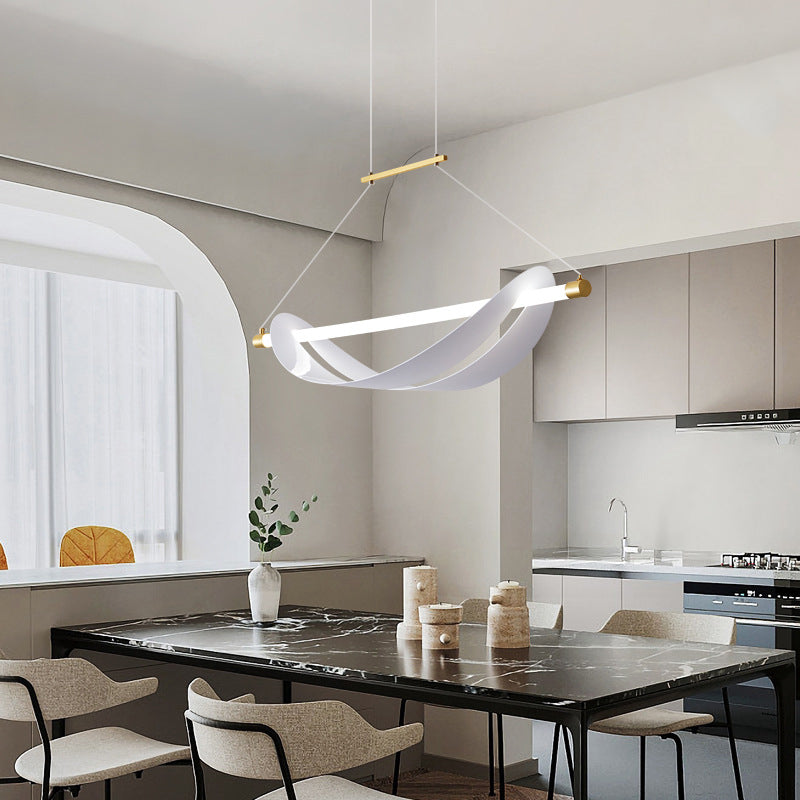 1-Light Geometric Island Pendant Lights Modern Metal Island Pendant Lighting