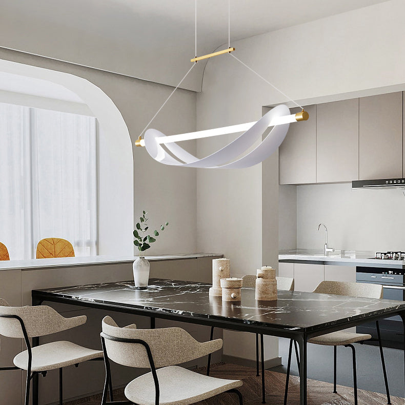 1-Light Geometric Island Pendant Lights Modern Metal Island Pendant Lighting