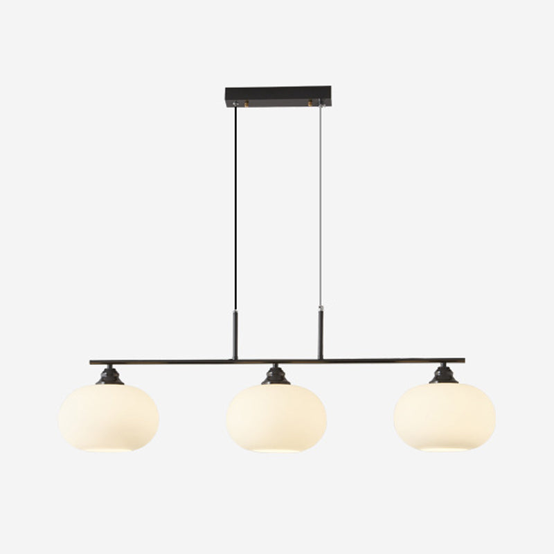 Metal/Glass Kitchen Island Lighting Modern Golden/Black Ceiling Light for Home