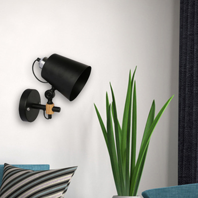 Industrial Style Empire Shape Wall Light Metal 1 Light Sconces for Living Room