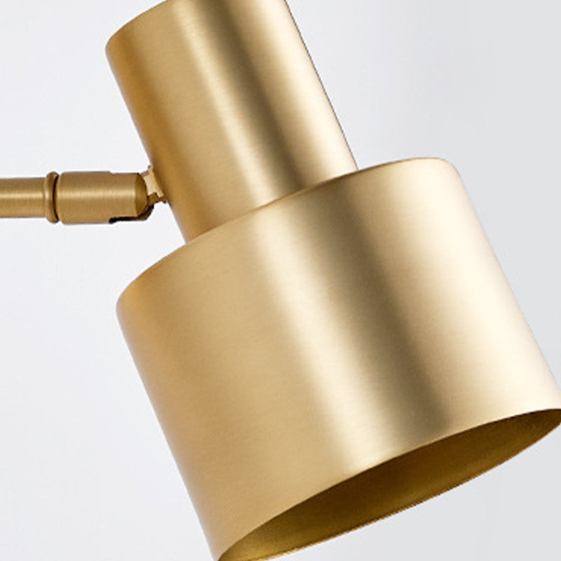 Single Modernism Golden Wall Mounted Sconce Metallic Wall Light for Living Room