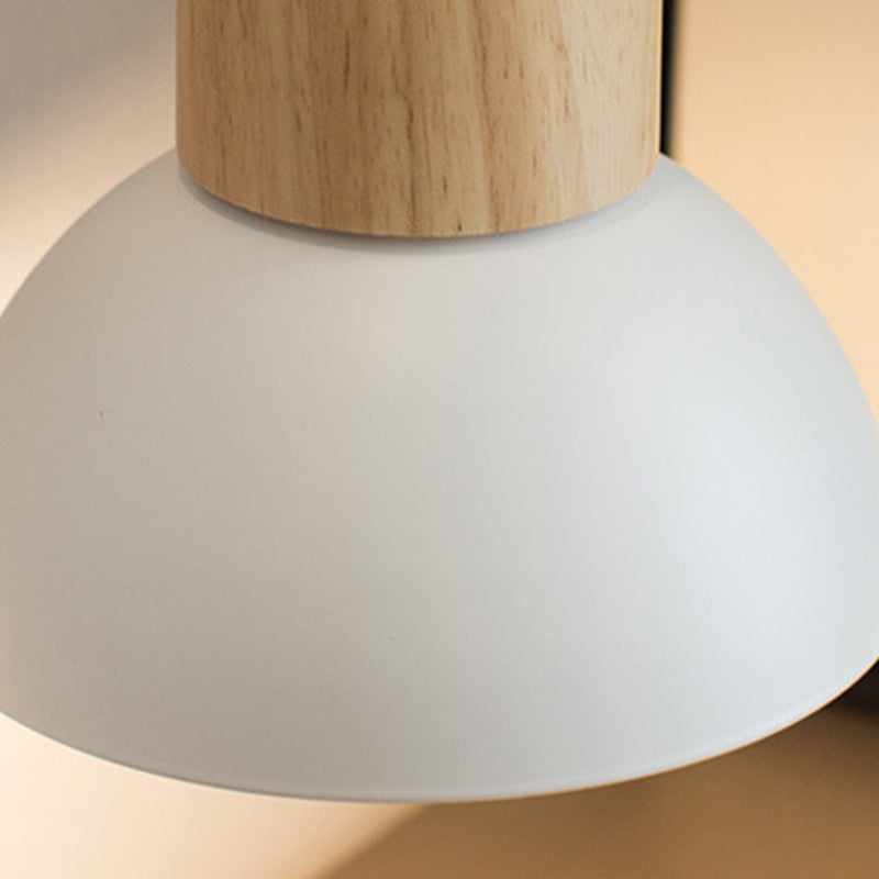 Single Modernism Beige Wall Mounted Sconce LED Wall Light with Wood