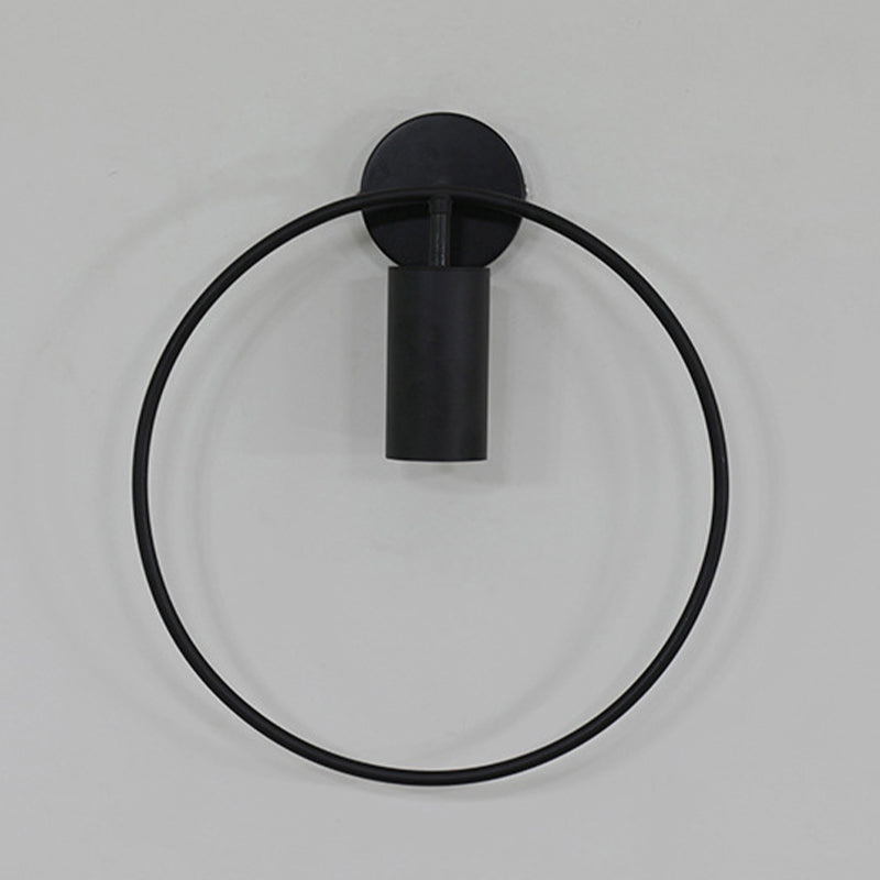 Post-Modern Wall Sconce Pivot Shade Sconce Lamp with Metal for Bedroom