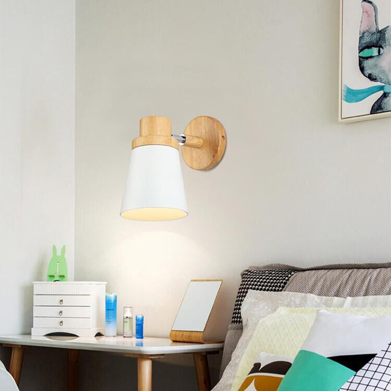 Nordic Style Iron Wall Light Colorful Geometry Shape Wall Lamp for Bedroom