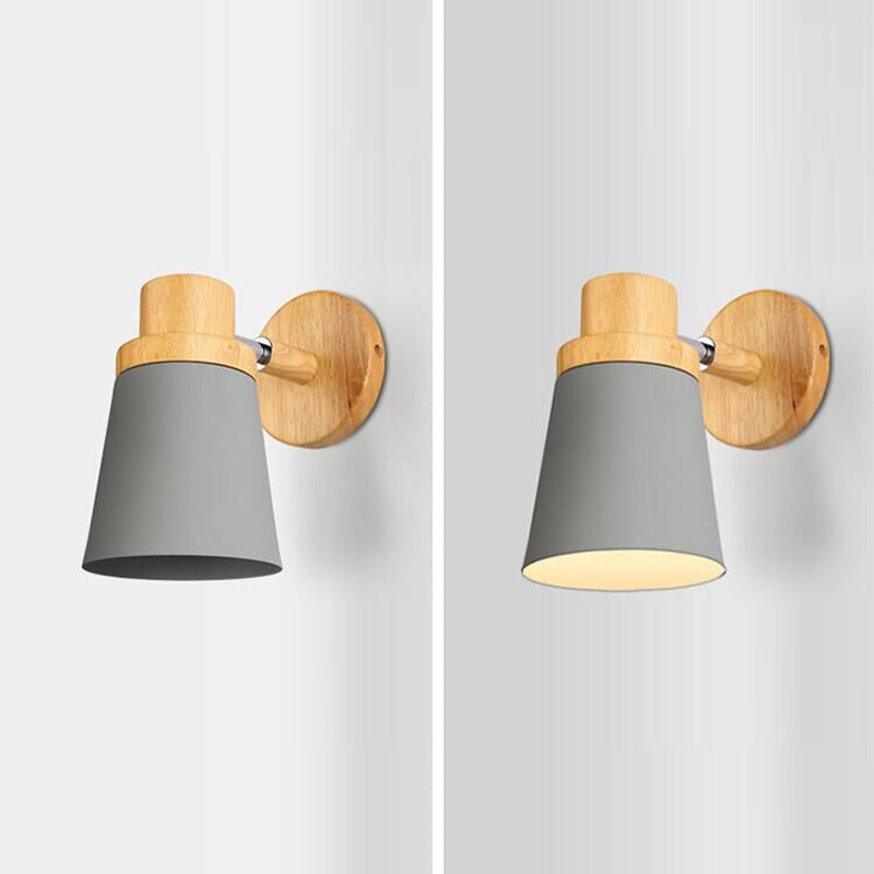 Nordic Style Iron Wall Light Colorful Geometry Shape Wall Lamp for Bedroom