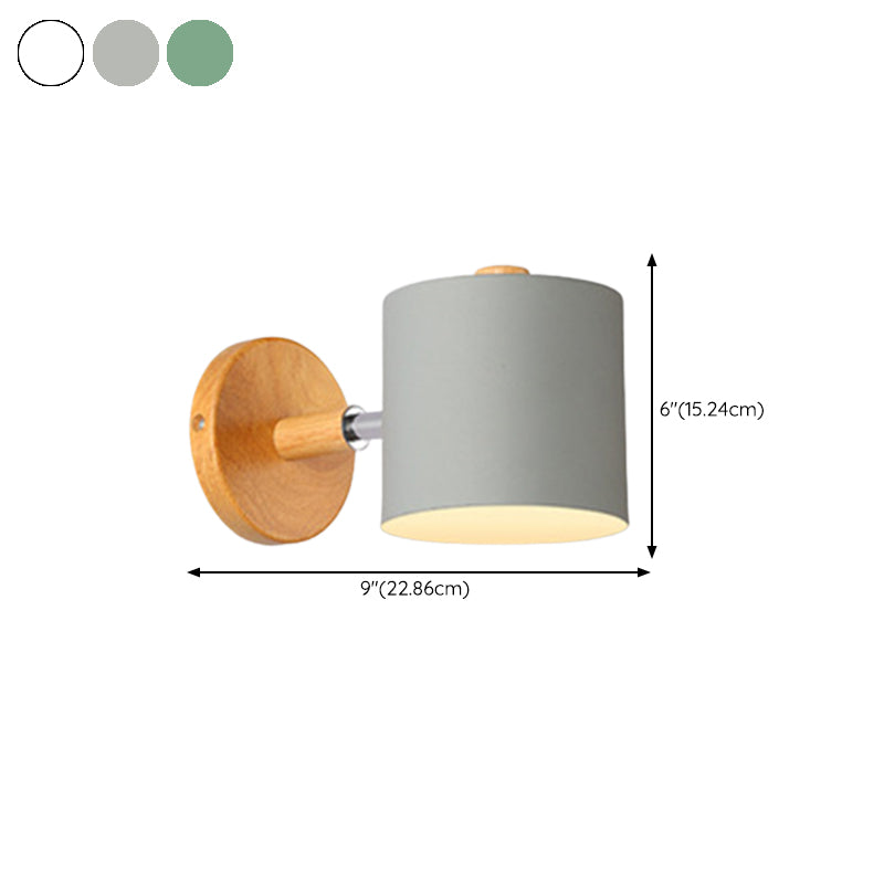 Nordic Style Iron Wall Light Colorful Geometry Shape Wall Lamp for Bedroom