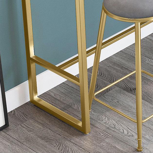 Metal Rectangular Table Modern Style Home Minimalist Bar Table