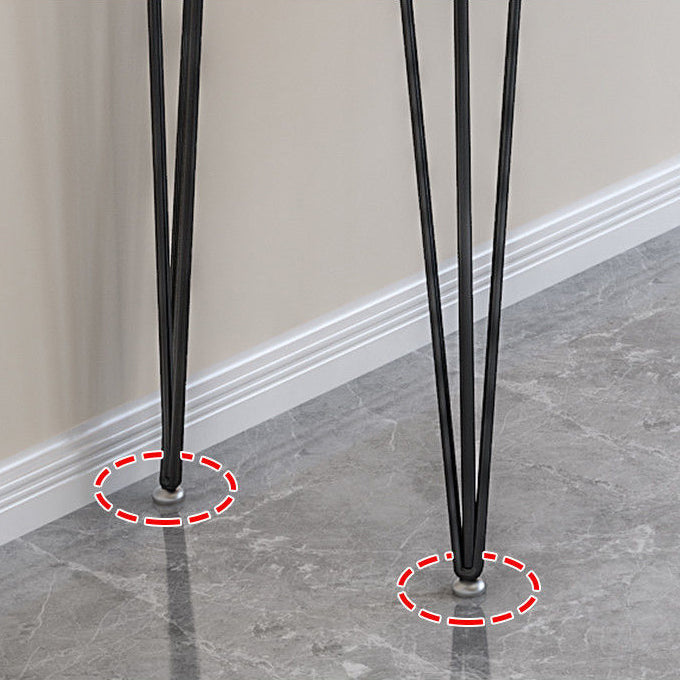 Rectangle Artificial Wood Dining Table Counter Height Table with 4 Legs