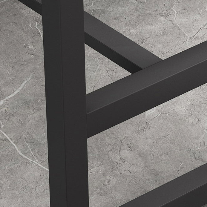 Trestle Base Bar Table Modern Rectangle Sintered Stone Bar Table