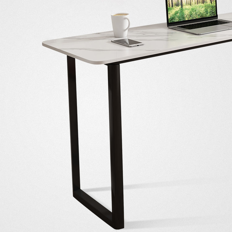 Metal and Slate Rectangular Table, Gorgeous Style Home Minimalist Balcony Bar Table