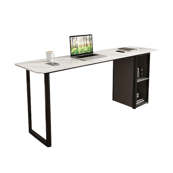 Metal and Slate Rectangular Table, Gorgeous Style Home Minimalist Balcony Bar Table