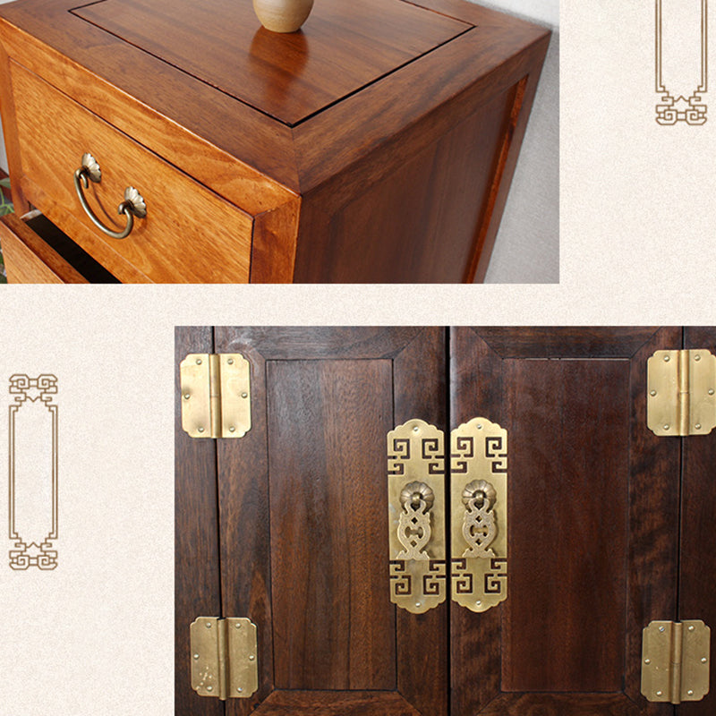 Traditional Solid Wood Storage Chest Bedroom Chest with Drawers