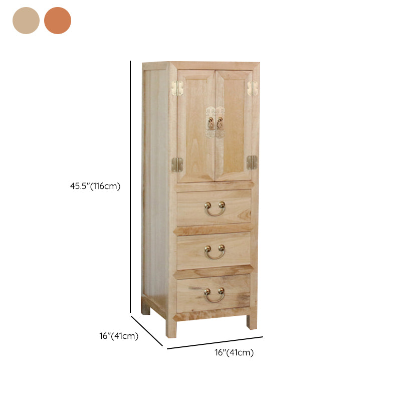 Traditional Solid Wood Storage Chest Bedroom Chest with Drawers