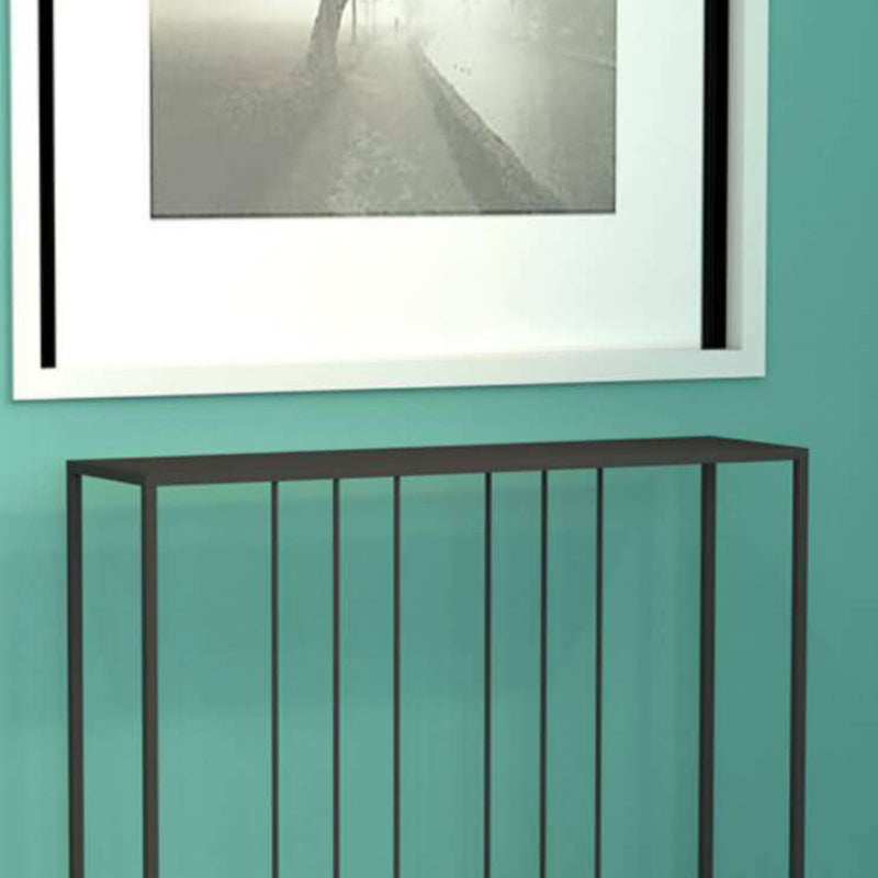 29.53" Tall Modern Accent Table Iron Console Table with 1 Shelf