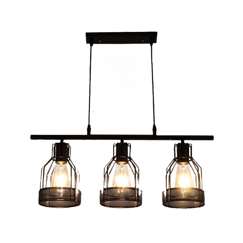Metal Island Pendant Industrial Style Island Light Fixtures for Living Room