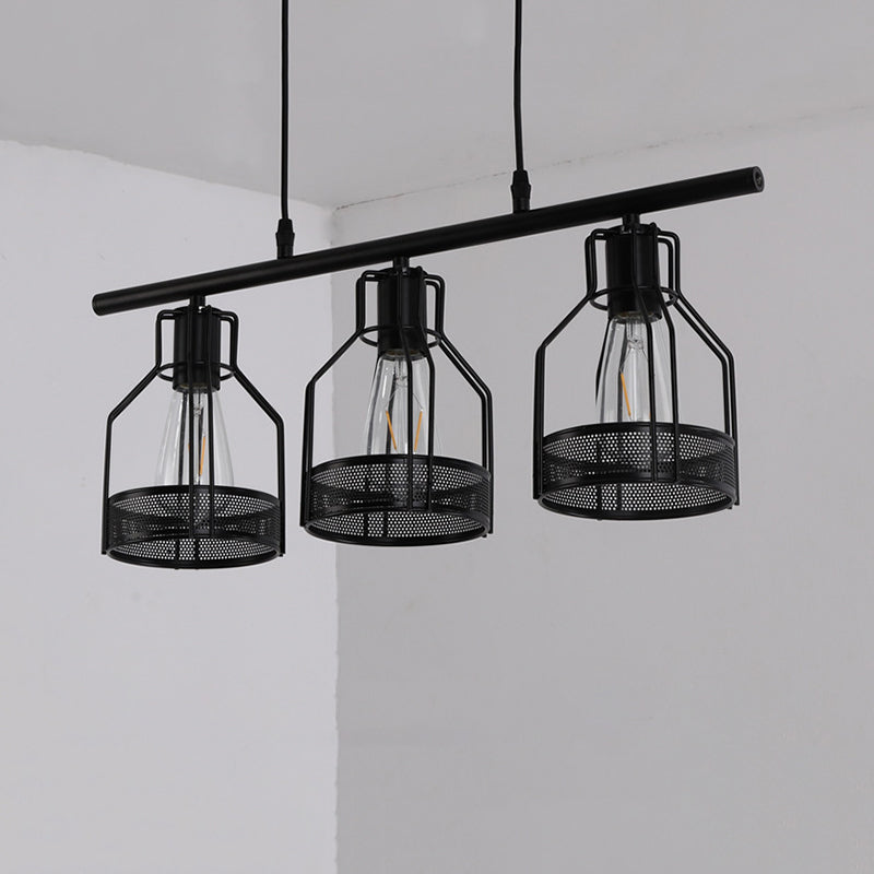 Metal Island Pendant Industrial Style Island Light Fixtures for Living Room