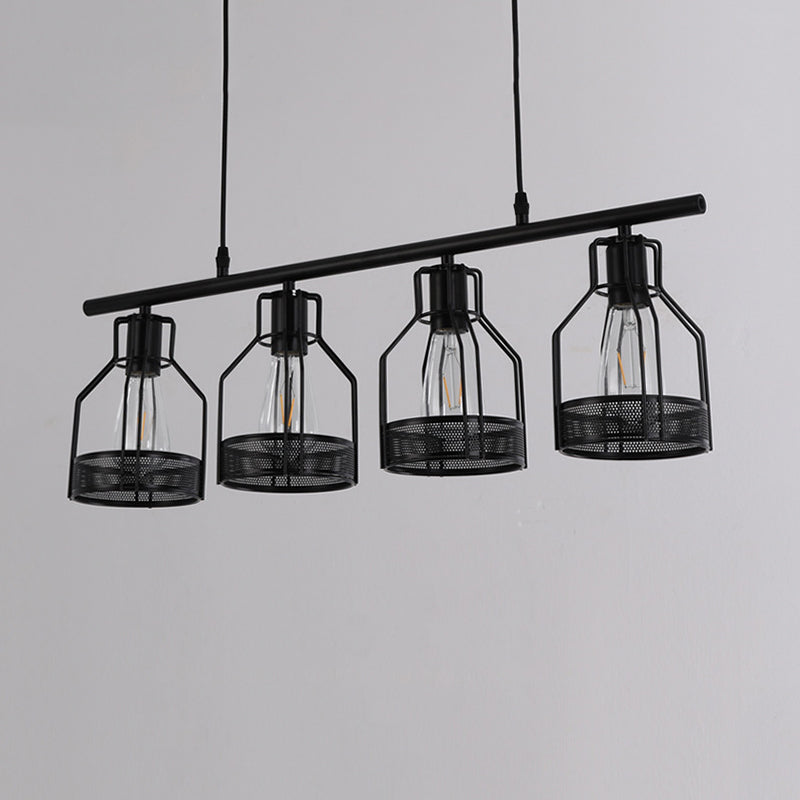 Metal Island Pendant Industrial Style Island Light Fixtures for Living Room