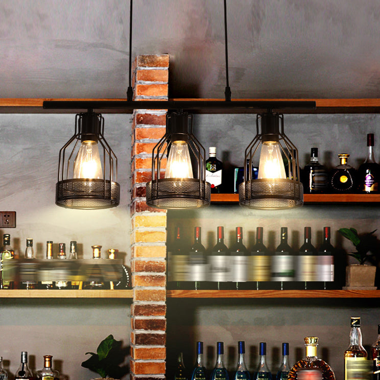 Metal Island Pendant Industrial Style Island Light Fixtures for Living Room
