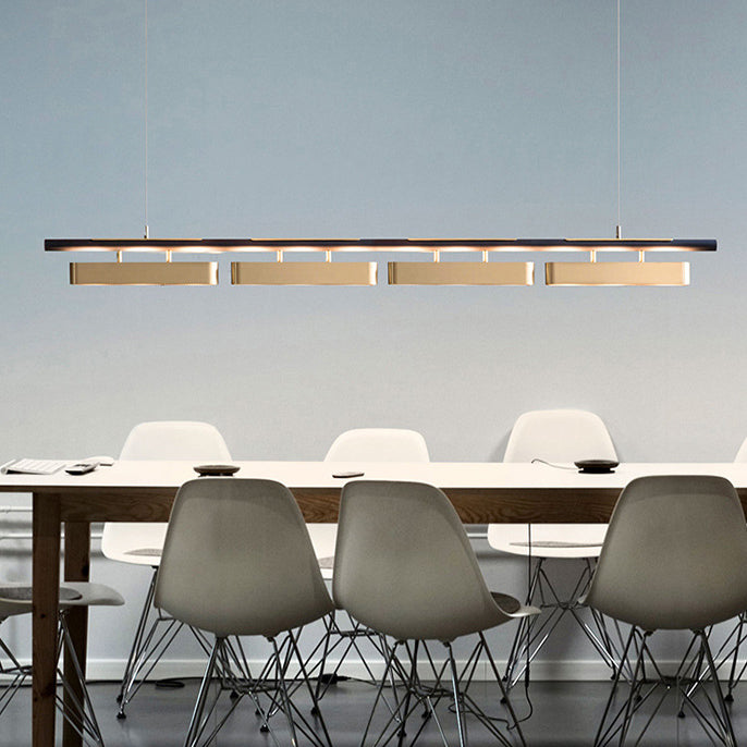 Modern Kitchen Pendant Lights Stainless Steel Island Light in Black and Gold