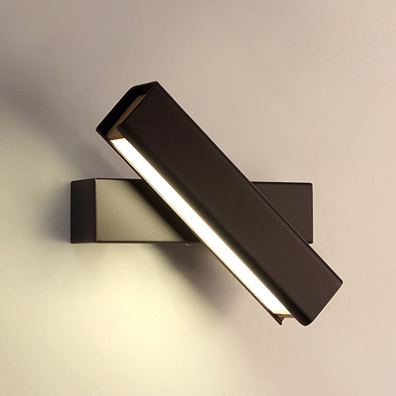 Metal Square Shape Wall Sconce Modern Style 1 Light Wall Light Fixture