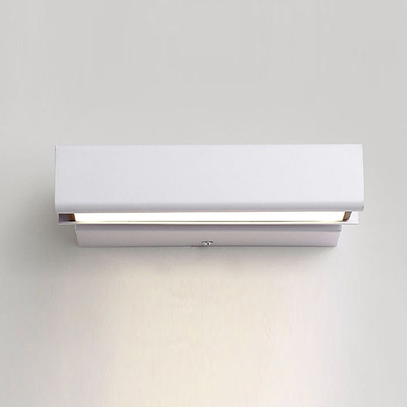 Metal Square Shape Wall Sconce Modern Style 1 Light Wall Light Fixture