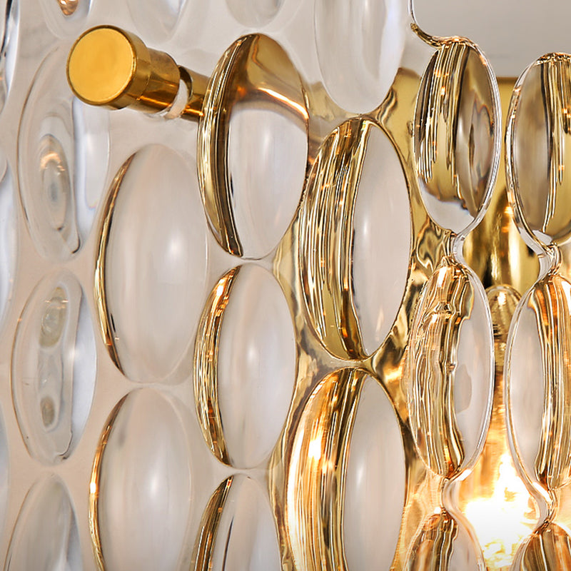 Modern Style Wall Light Crystal Sconces in Transparent for Bedroom