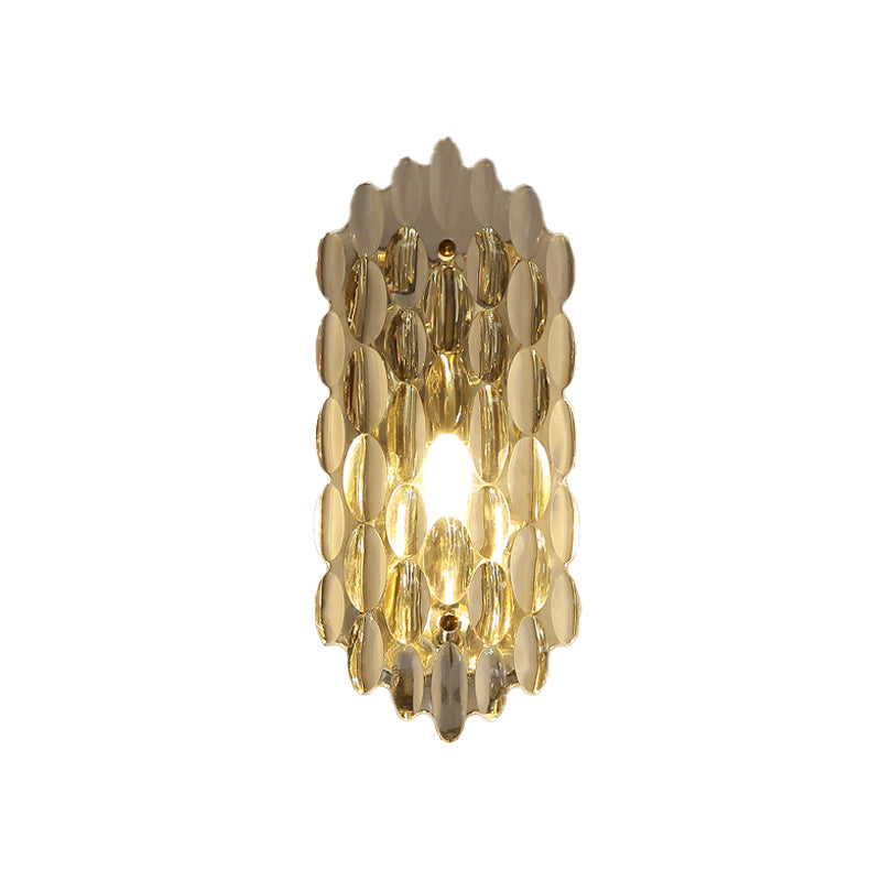 Modern Style Wall Light Crystal Sconces in Transparent for Bedroom