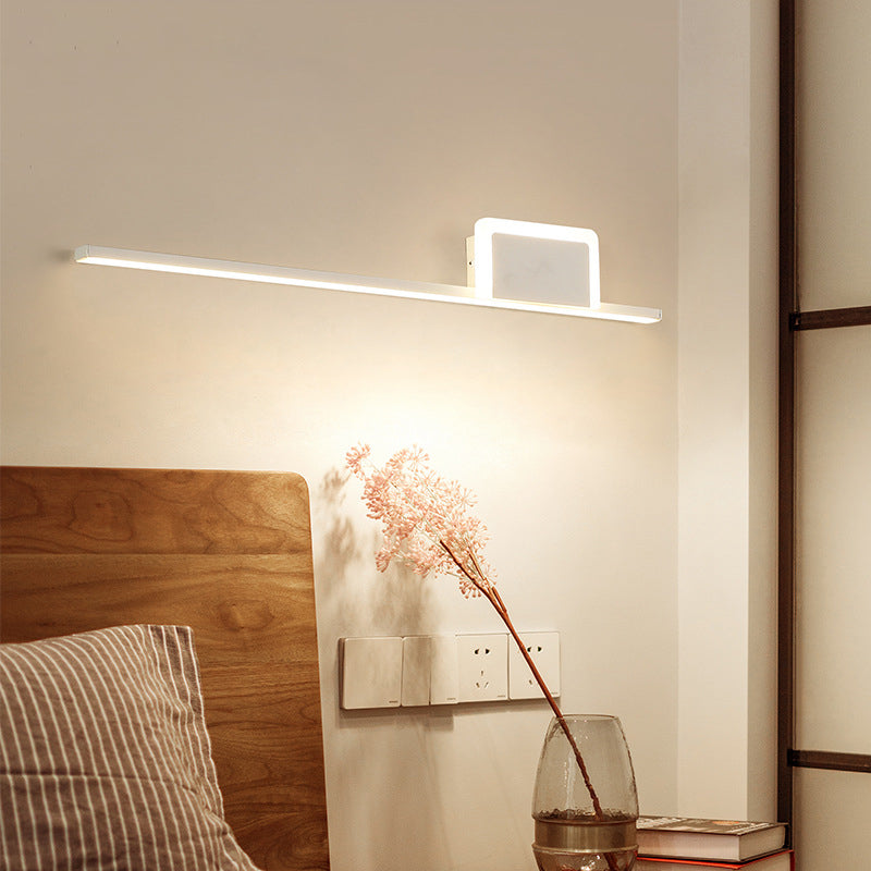 Minimal Linear Wall Mount Lamp Metal 2 Lights Wall Light Sconces