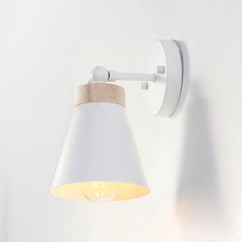 Macaron Empire Shape Wall Sconce Metal 1 Light Sconces for Living Room