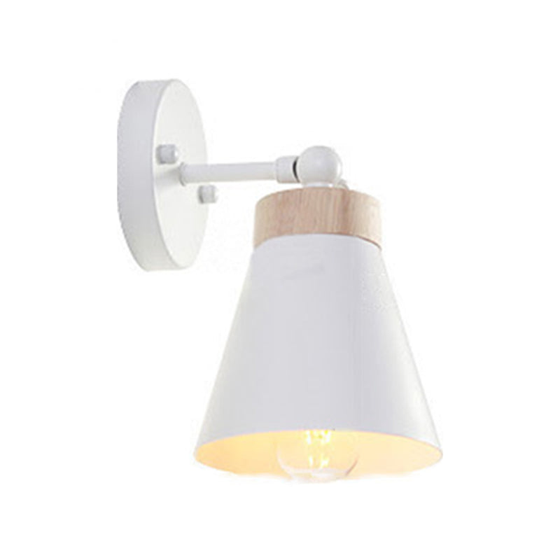 Macaron Empire Shape Wall Sconce Metal 1 Light Sconces for Living Room