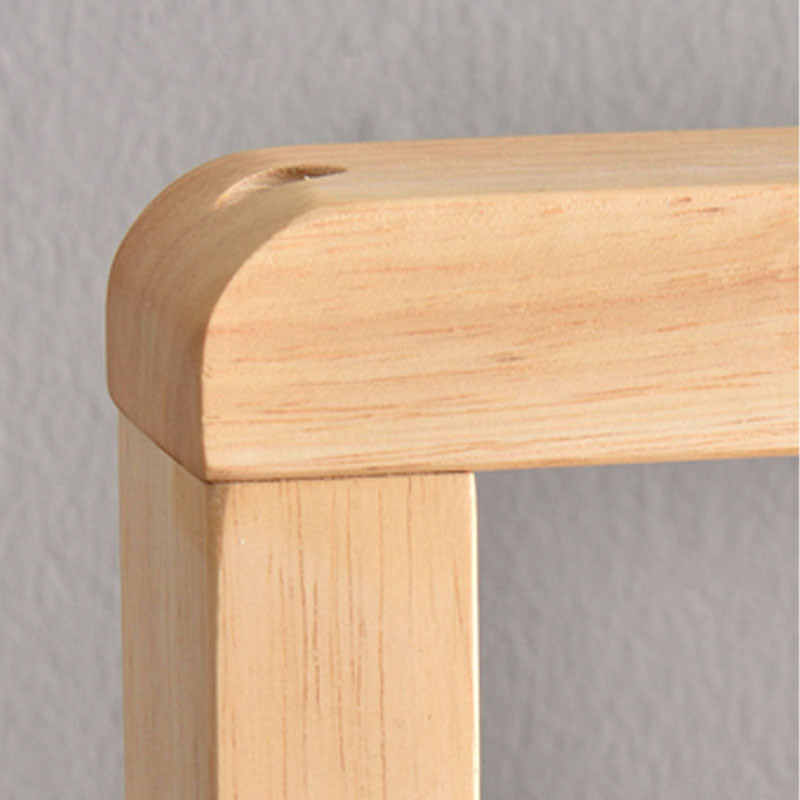 Contemporary Style Coat Hanger Solid Walnut Shelve Design Coat Rack for Living Room