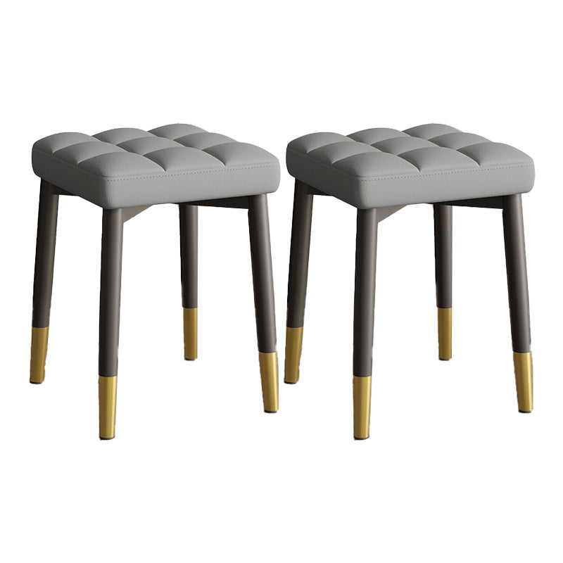 White Modern Standard Leather Solid Color Water Resistant Indoor Standard