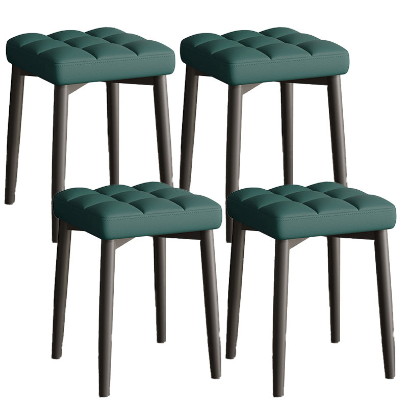 White Modern Standard Leather Solid Color Water Resistant Indoor Standard