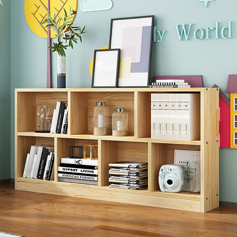 Contemporary Wood Bookcase Standard Bookshelf for Home Office 9.4" Wide