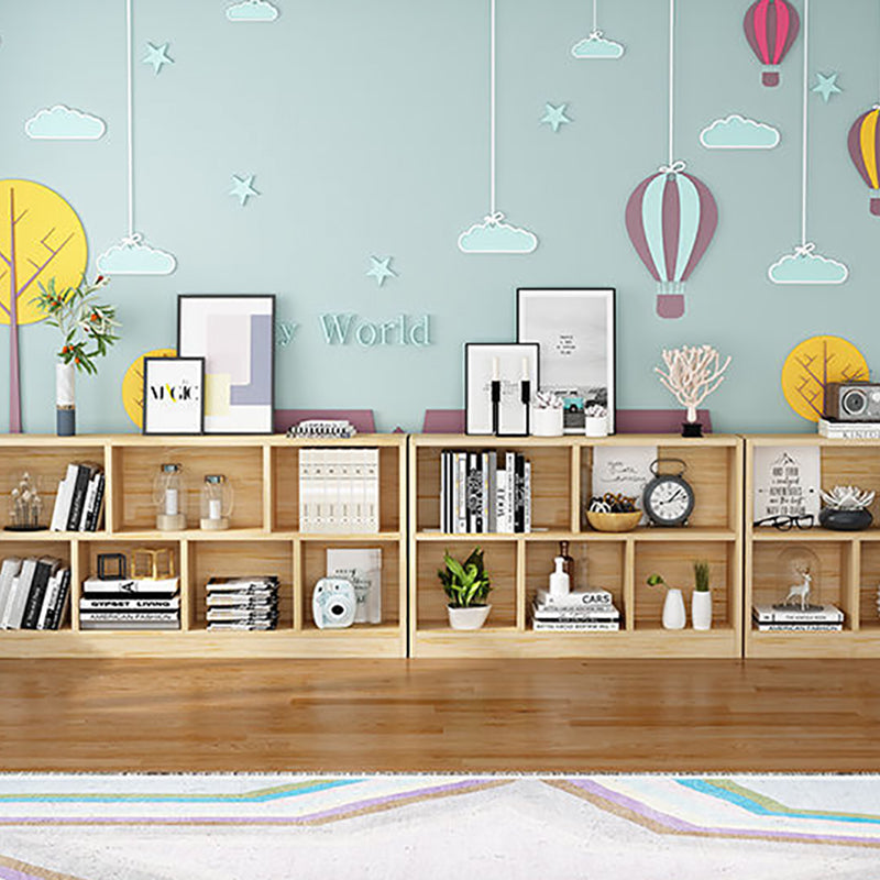 Contemporary Wood Bookcase Standard Bookshelf for Home Office 9.4" Wide