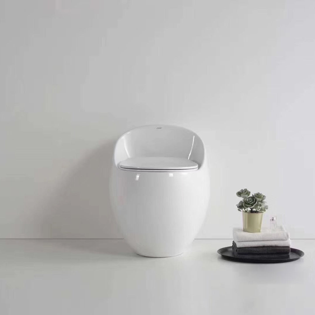 Modern UF Siphon Jet Toilet Bowl Floor Mount Flush Toilet with Toilet Seat