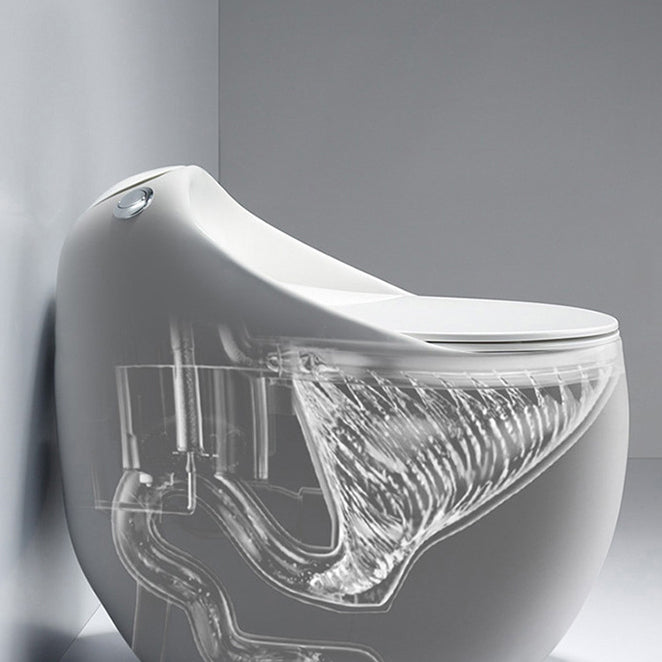 Modern UF Siphon Jet Toilet Bowl Floor Mount Flush Toilet with Toilet Seat